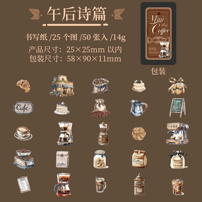 #02922 Mini Coffee Series Sticker