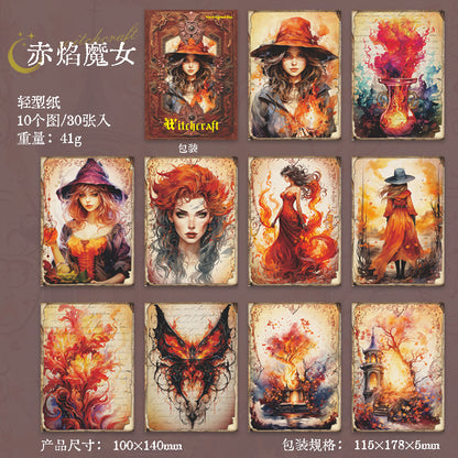 A5#02453 Vintage Magic Girl Series Sticker