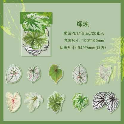 #02727 Colorful Leaf Series Sticker