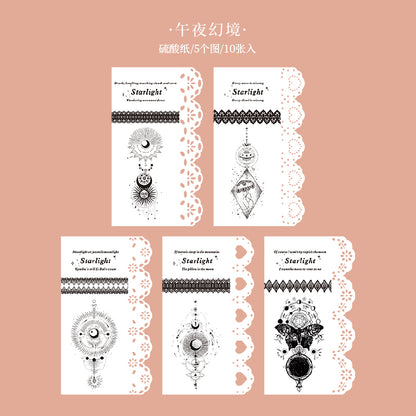 #02092 Lace and Flower Series Material Paper
