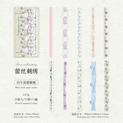 #02783 Cloth Edge Series Sticker