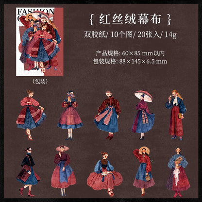 #02920 Vintage Fashion Series Sticker