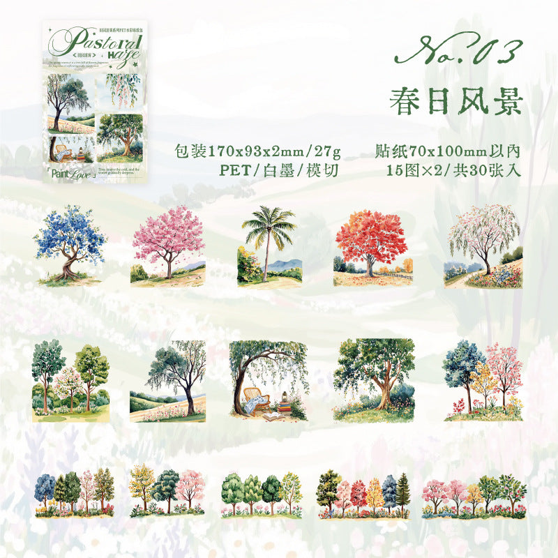 #02241  Mist Garden Series Sticker
