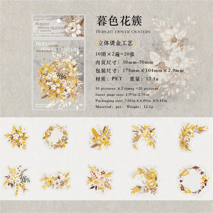 #02611 Golden Rose  Series Sticker