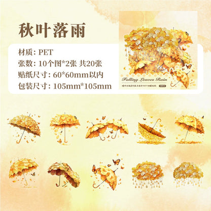 #02685 Flower Umberlla Series Sticker