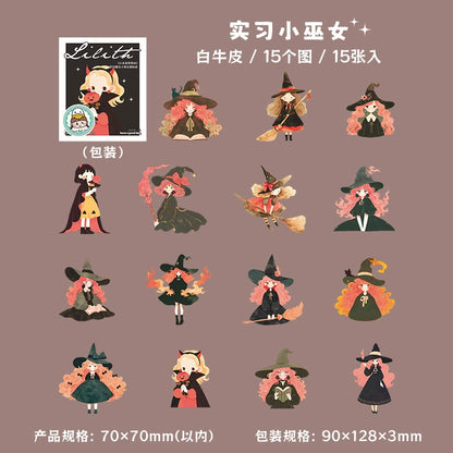 #02837 Little Witch Series Sticker