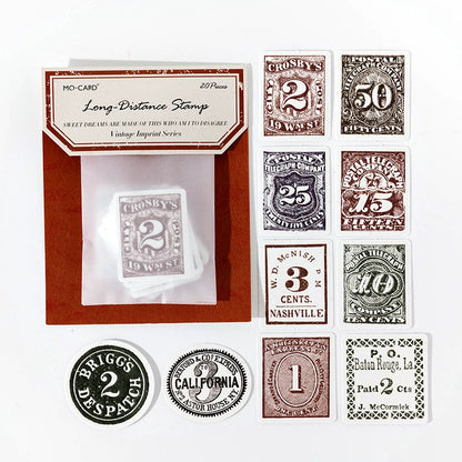 #02747 Vintage Stamp Series Sticker