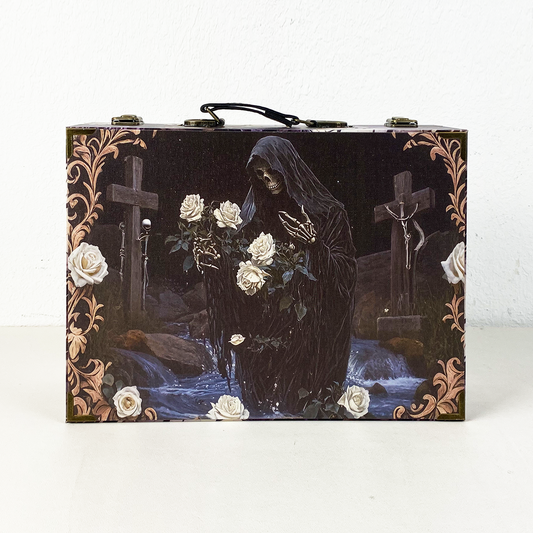 #01167 Customized Pattern Wooden Suitcase