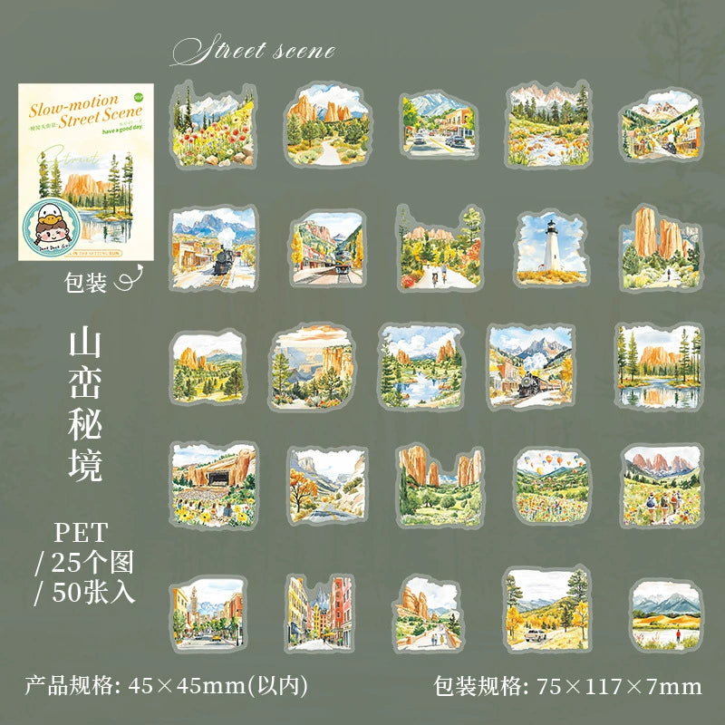 #02885 Scenery Series Sticker