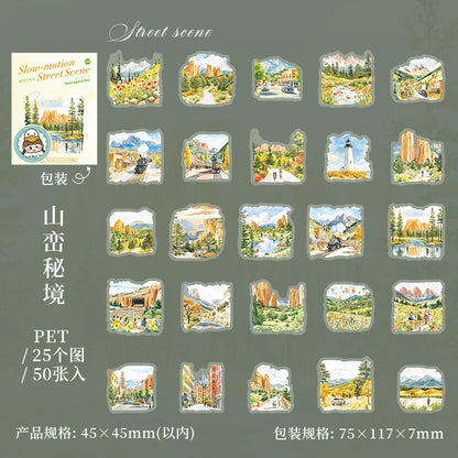 #02885 Scenery Series Sticker