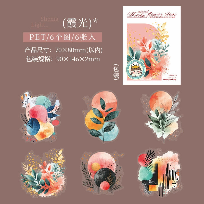 #02793 Mist Washi Flower Series Sticker
