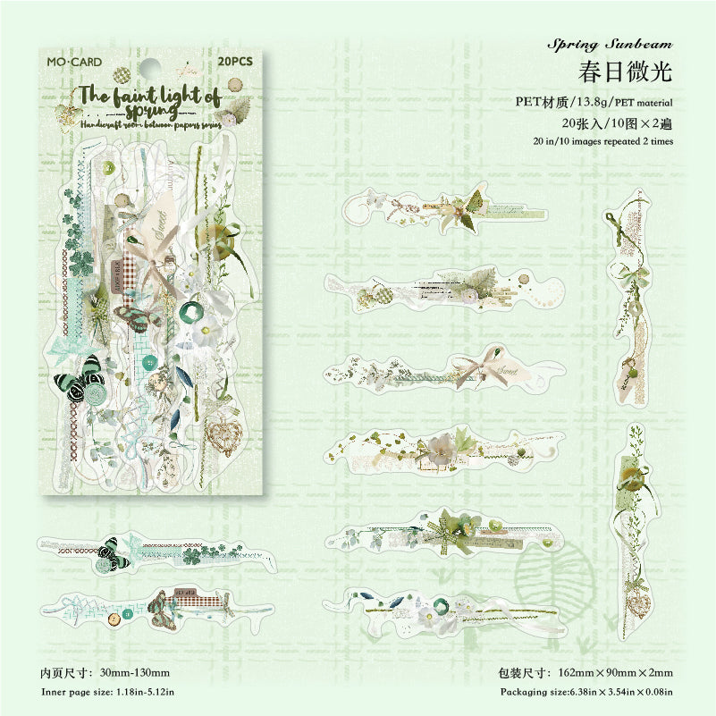 #02414 Flower Strips Series Sticker