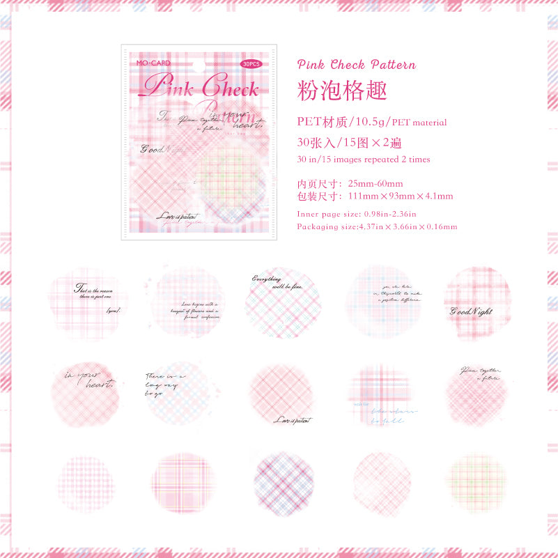 #02508 Washi Check Series Sticker