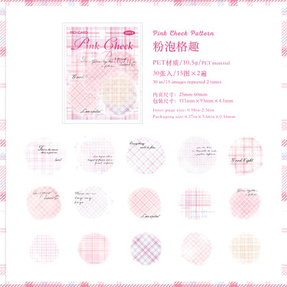 #02508 Washi Check Series Sticker