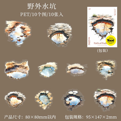 #02838 Water Puddle Series Sticker