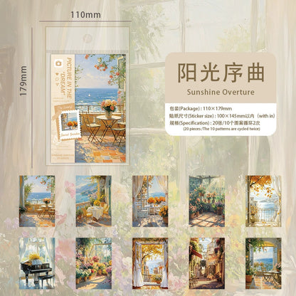 #02541 Garden City Series Sticker