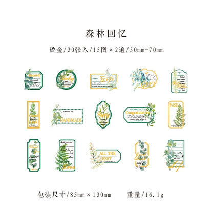 #02705 Romantic Garden Series Sticker