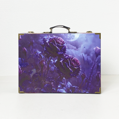 #01086 Customized Pattern Wooden Suitcase
