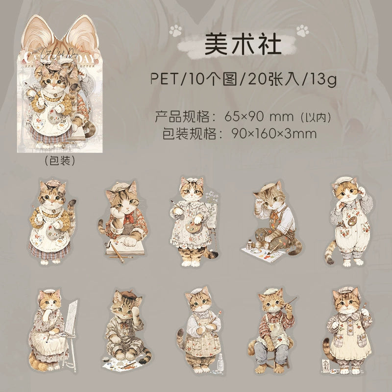 #02766 Cat Club Series Sticker