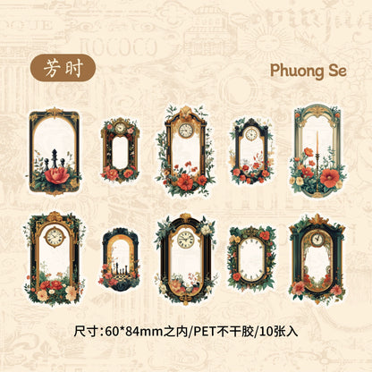 #02756 Flower Frame Series Sticker