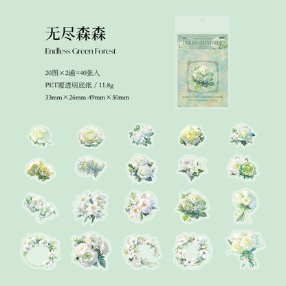 #02585 Fantasy Flower Series Sticker