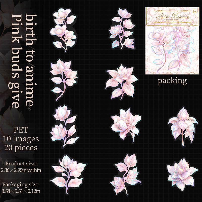 #02856 Shiny Flower Series Sticker