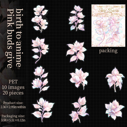 #02856 Shiny Flower Series Sticker