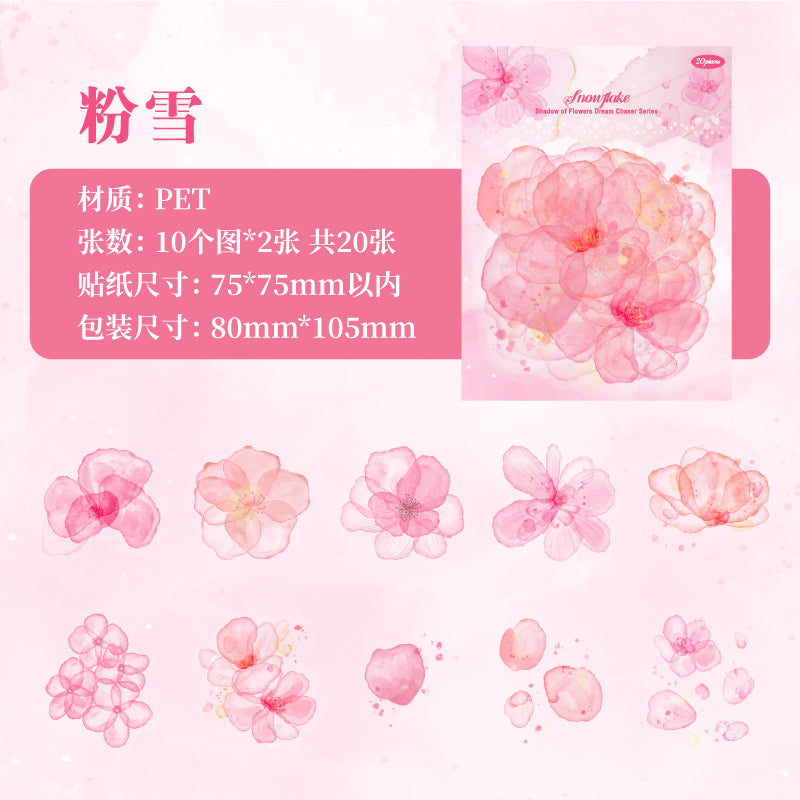 #02684 Ink Flower Series Sticker
