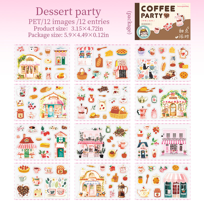 #02423 Coffe Bakery Party Series Sticker
