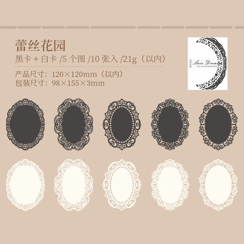 #02259 Lace Edge Series Material Paper