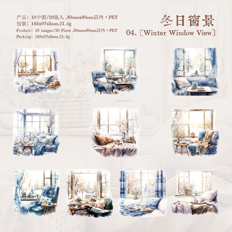 #02156 Story Besides the Window Series Sticker