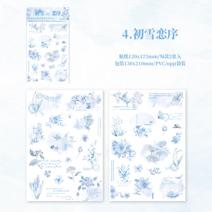 #02579 Flower Diary Series Sticker