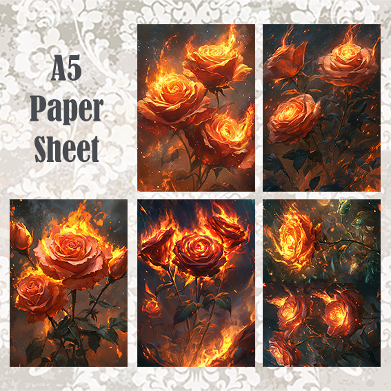 #5A40 POI Print A5 Cardstock Paper Set 10 Pcs