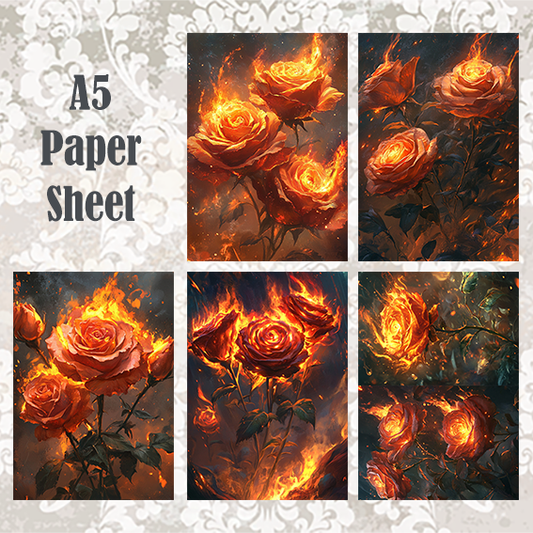 #5A40 POI Print A5 Cardstock Paper Set 10 Pcs