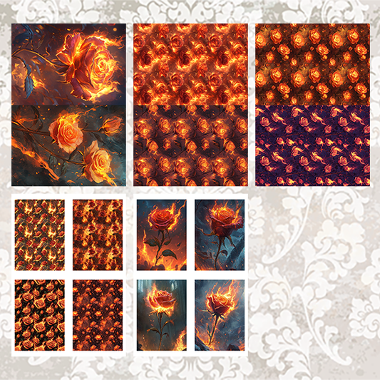 #5A40 POI Print A5 Cardstock Paper Set 10 Pcs