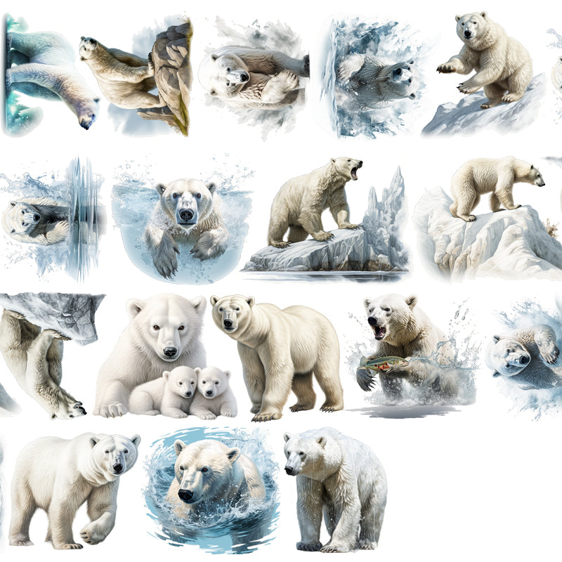 #03266 Customized PET Tape Polar Bear Animal