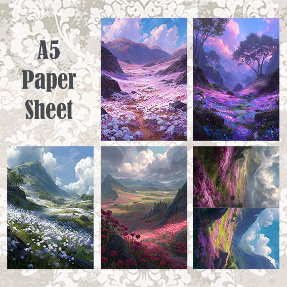 #5A41 POI Print A5 Cardstock Paper Set 10 Pcs