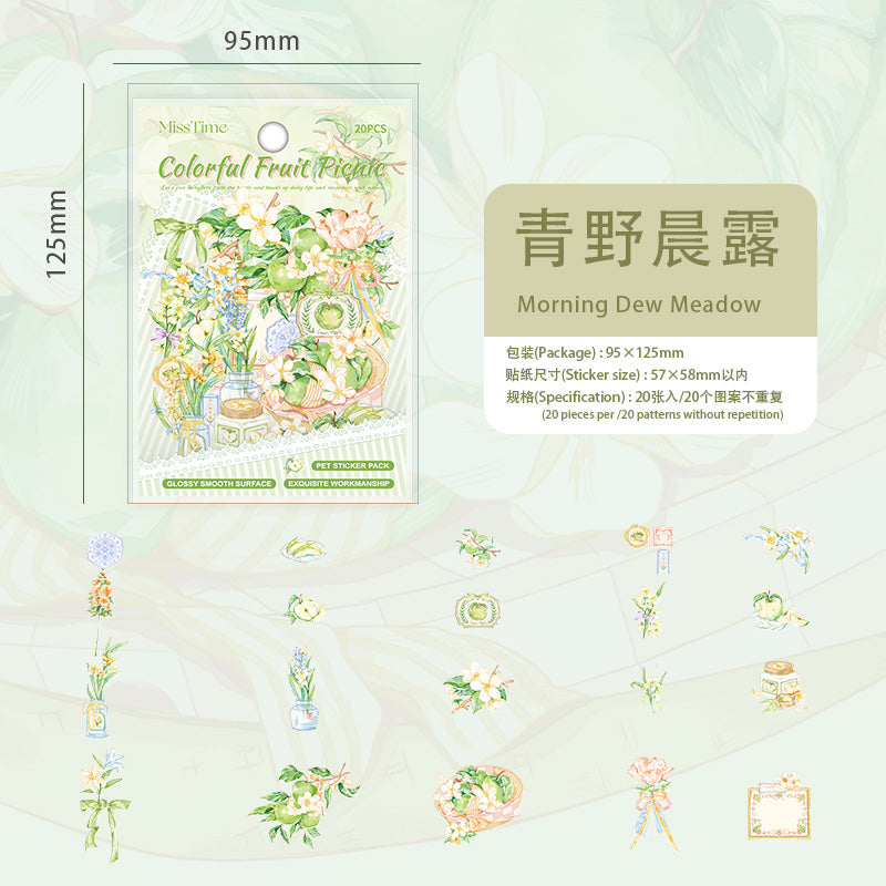 #02170 Colorful Fruit / Flower Series Sticker