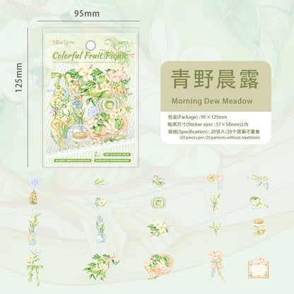 #02170 Colorful Fruit / Flower Series Sticker