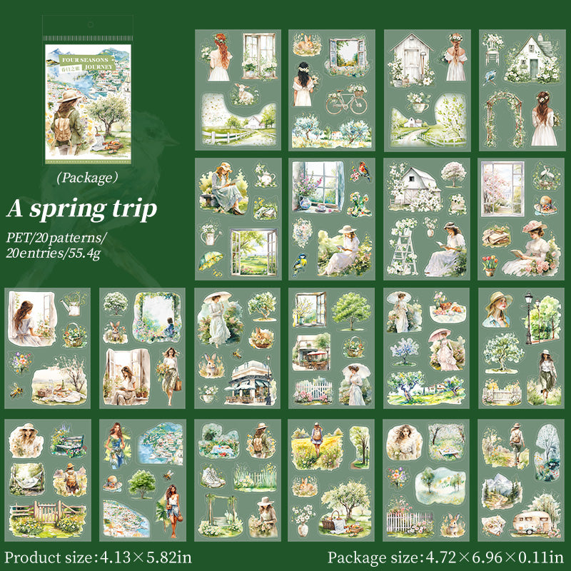 #02308 Journey Of four Seasons Series Sticker