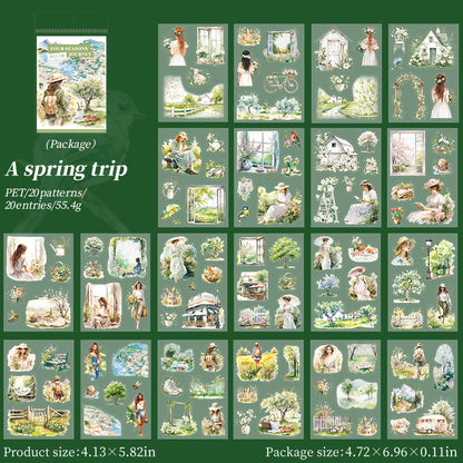 #02308 Journey Of four Seasons Series Sticker