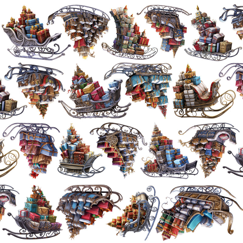 #03269 Customized PET Tape Christmas Sleigh