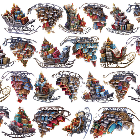 #03269 Customized PET Tape Christmas Sleigh