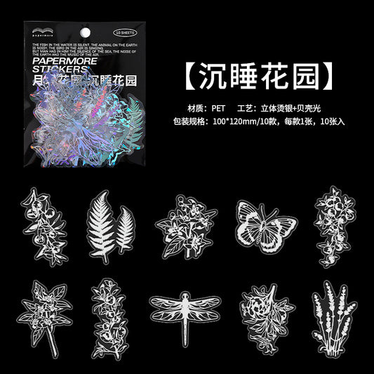 #02539 Moon Garden Series Sticker
