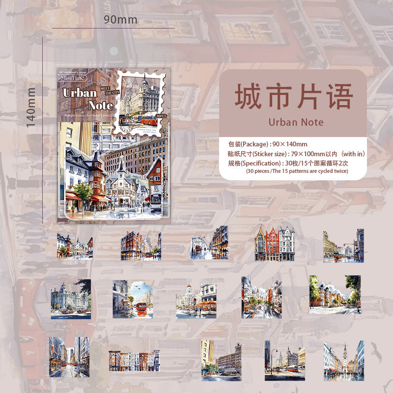 #02479 City Jounery Series Sticker