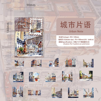 #02479 City Jounery Series Sticker