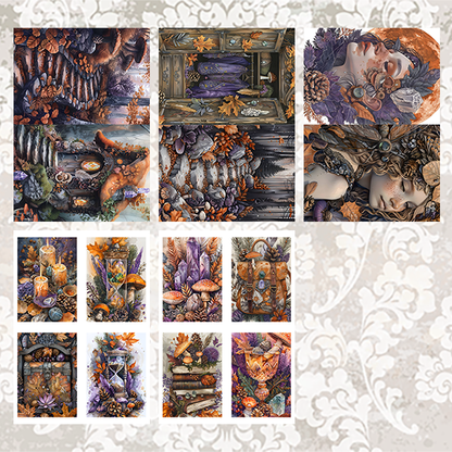 #5A42 POI Print A5 Cardstock Paper Set 10 Pcs