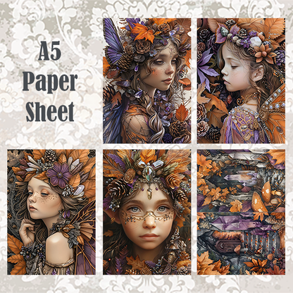 #5A42 POI Print A5 Cardstock Paper Set 10 Pcs