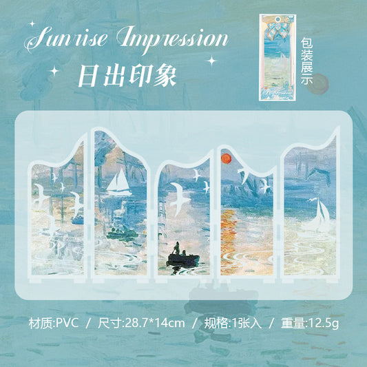 #02263 Dream in Oil Paint Series Sticker