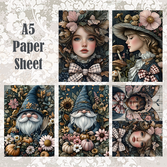 #5A44 POI Print A5 Cardstock Paper Set 10 Pcs